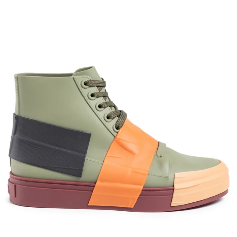 MELISSA Crew Colorblock High-Top Sneakers (Rare color)